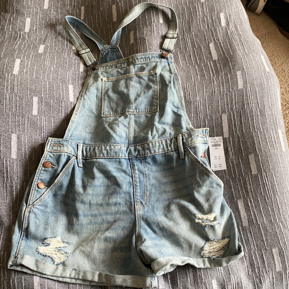 NWT High-Rise Mom Short Overall